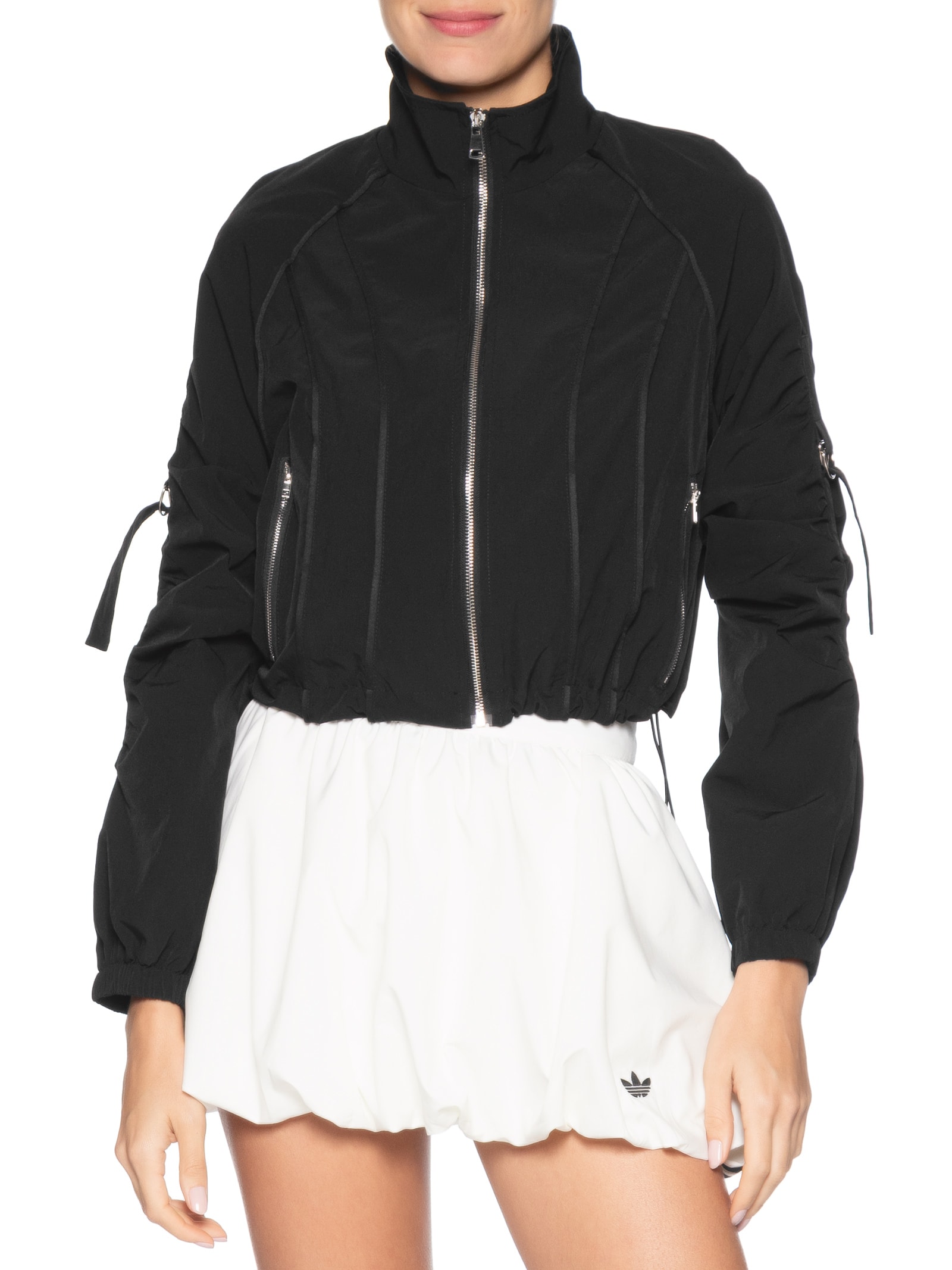 Jaqueta Feminina Corta Vento Preto Basiq