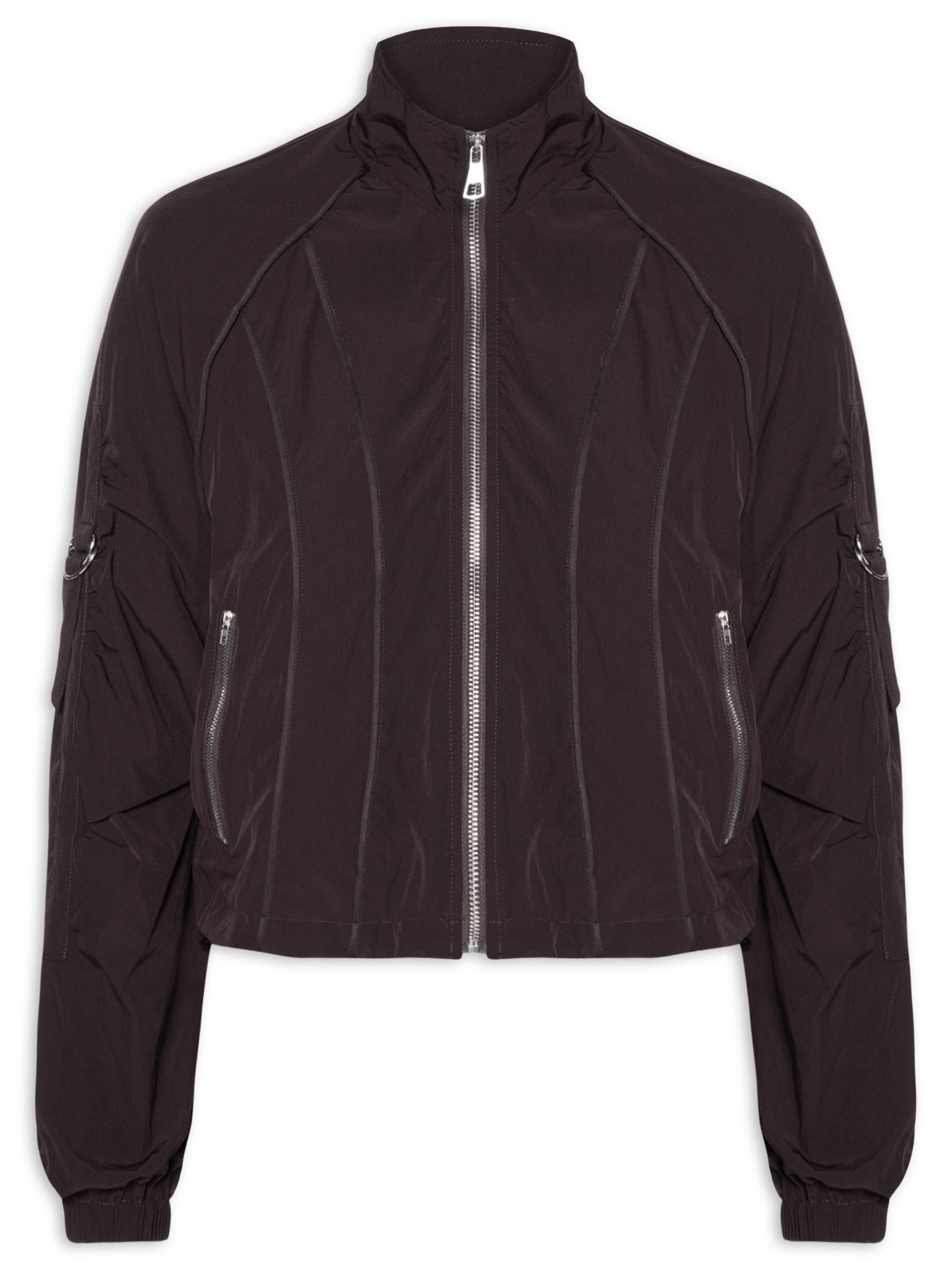 Jaqueta Feminina Corta Vento Roxo Basiq