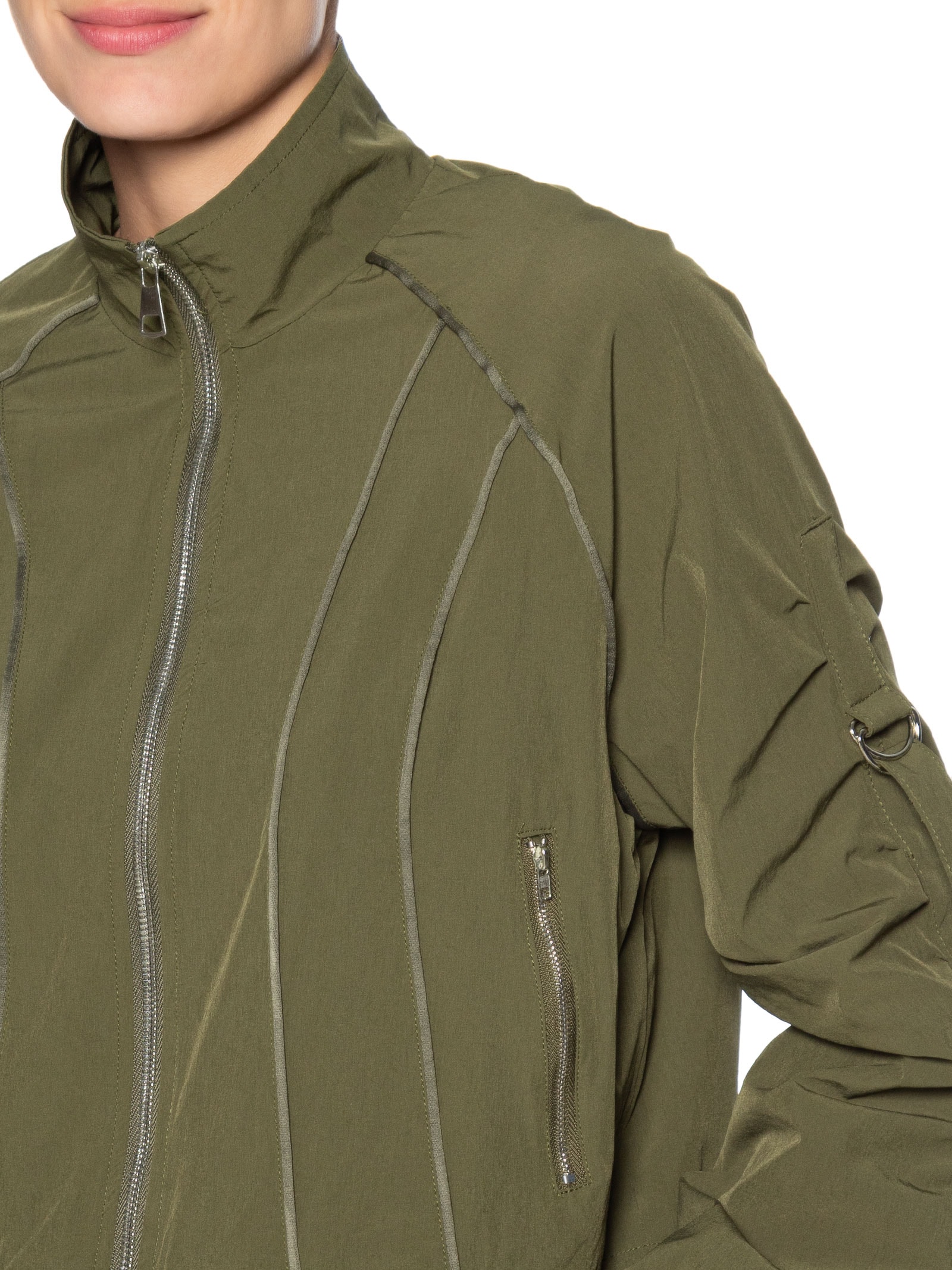 Jaqueta Feminina Corta Vento Verde Basiq