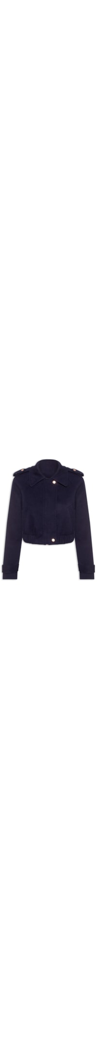 Jaqueta Feminina Cropped - Azul