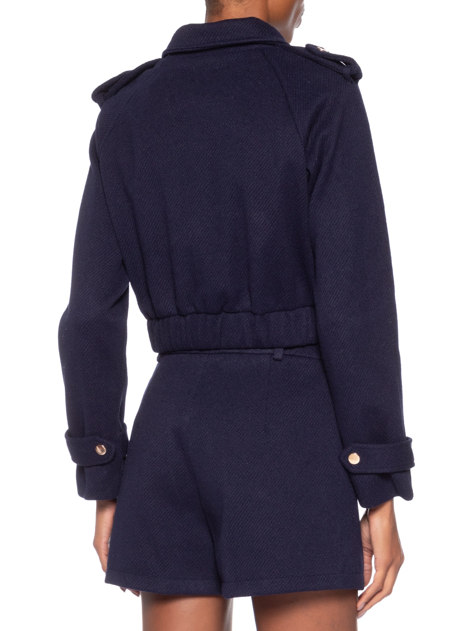 Jaqueta Feminina Cropped Azul Market 33