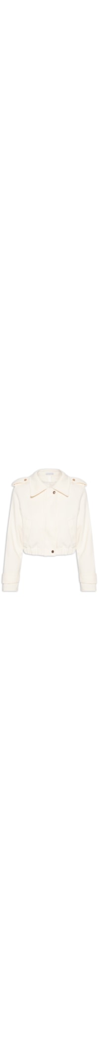 Jaqueta Feminina Cropped - Bege