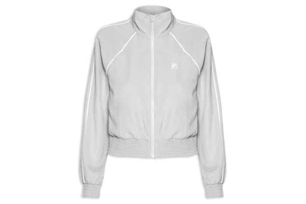 Jaqueta Feminina Cropped F-Box - Cinza