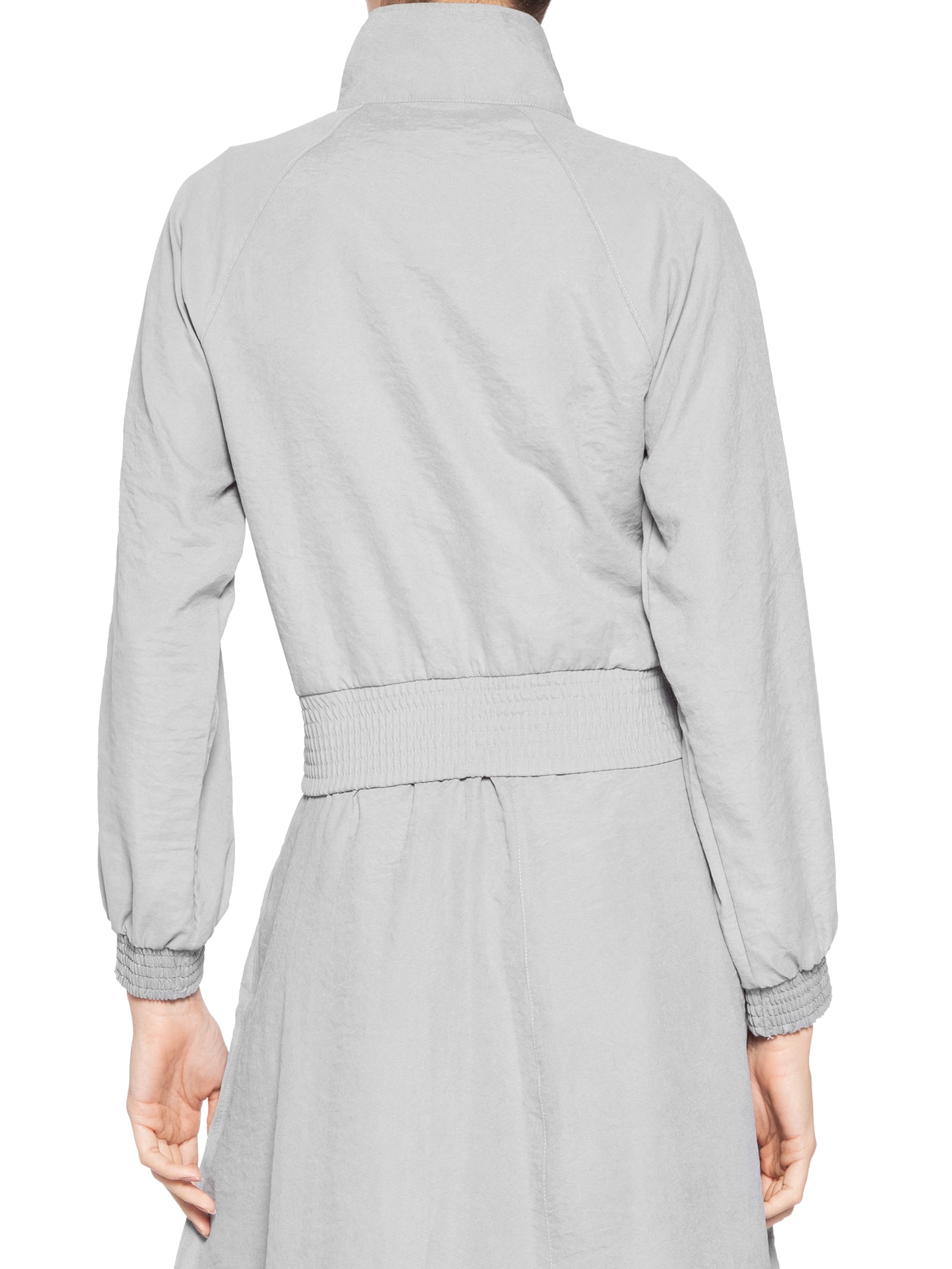 Jaqueta Feminina Cropped F-Box Cinza Fila