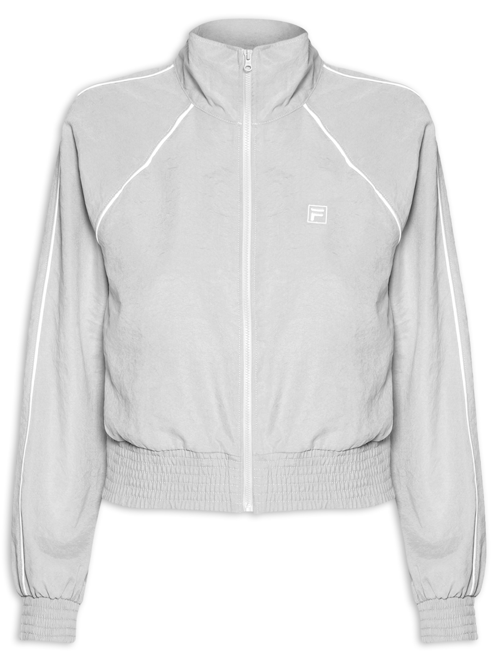 Jaqueta Feminina Cropped F-Box Cinza Fila