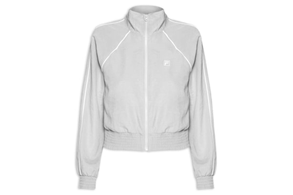 Jaqueta Feminina Cropped F-Box - Cinza