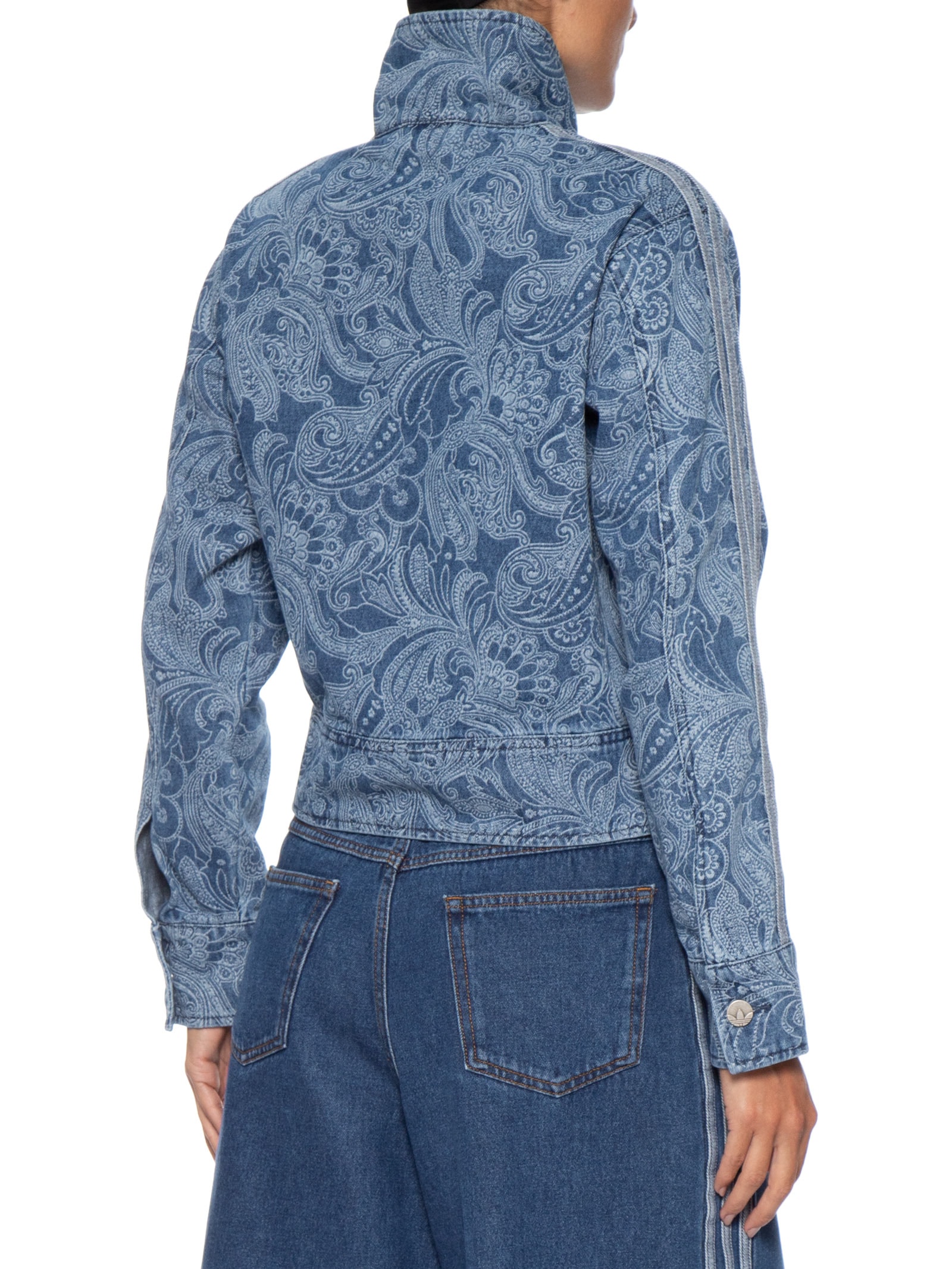 Jaqueta Feminina Curta Jeans Azul Adidas Originals