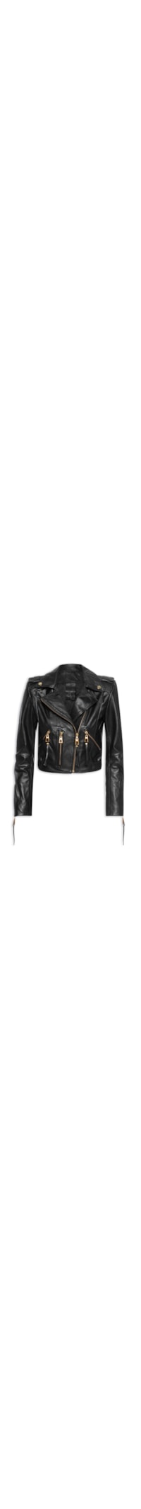 Jaqueta Feminina De Couro Perfecto Lau - Preto
