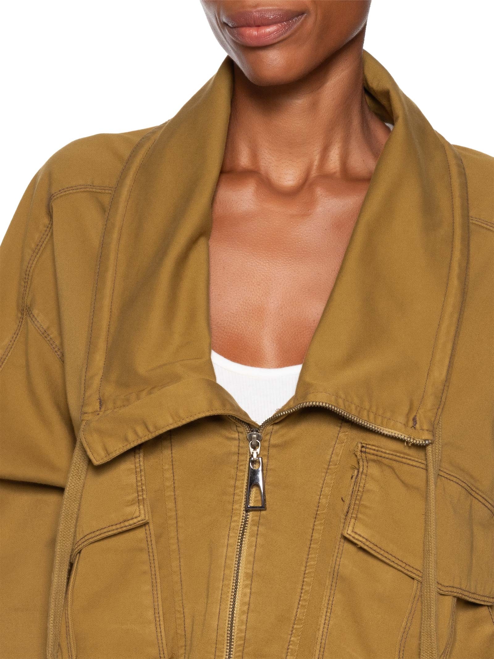 Jaqueta Feminina De Sarja Antique Verde Animale