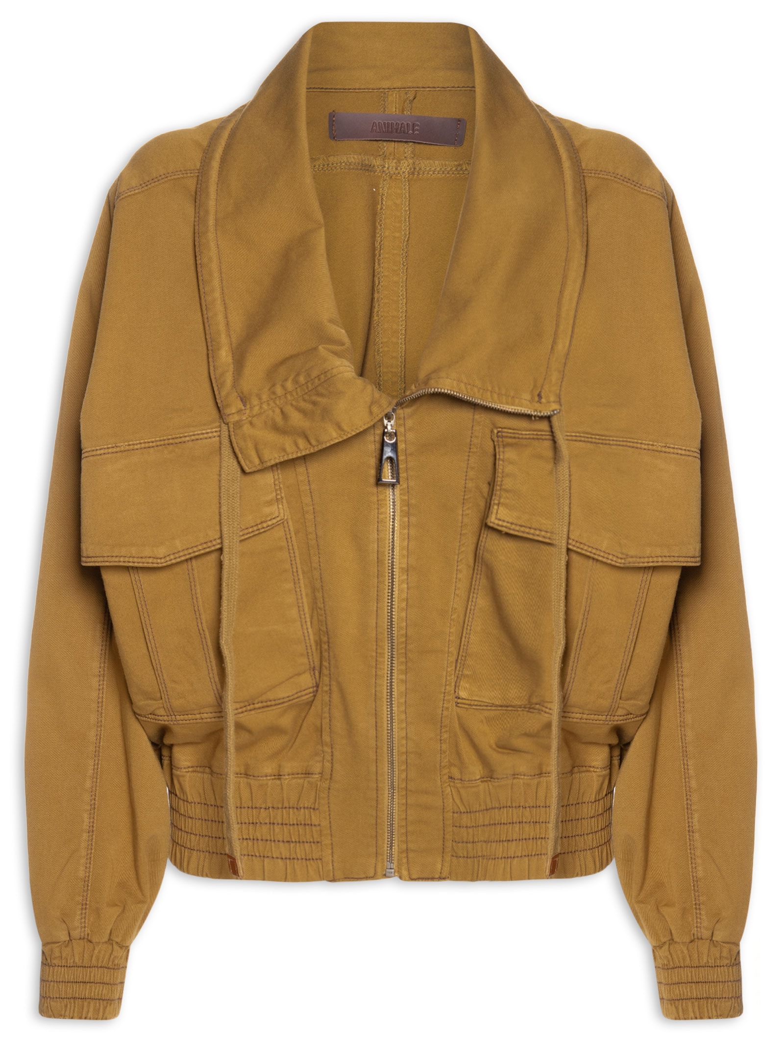 Jaqueta Feminina De Sarja Antique Verde Animale