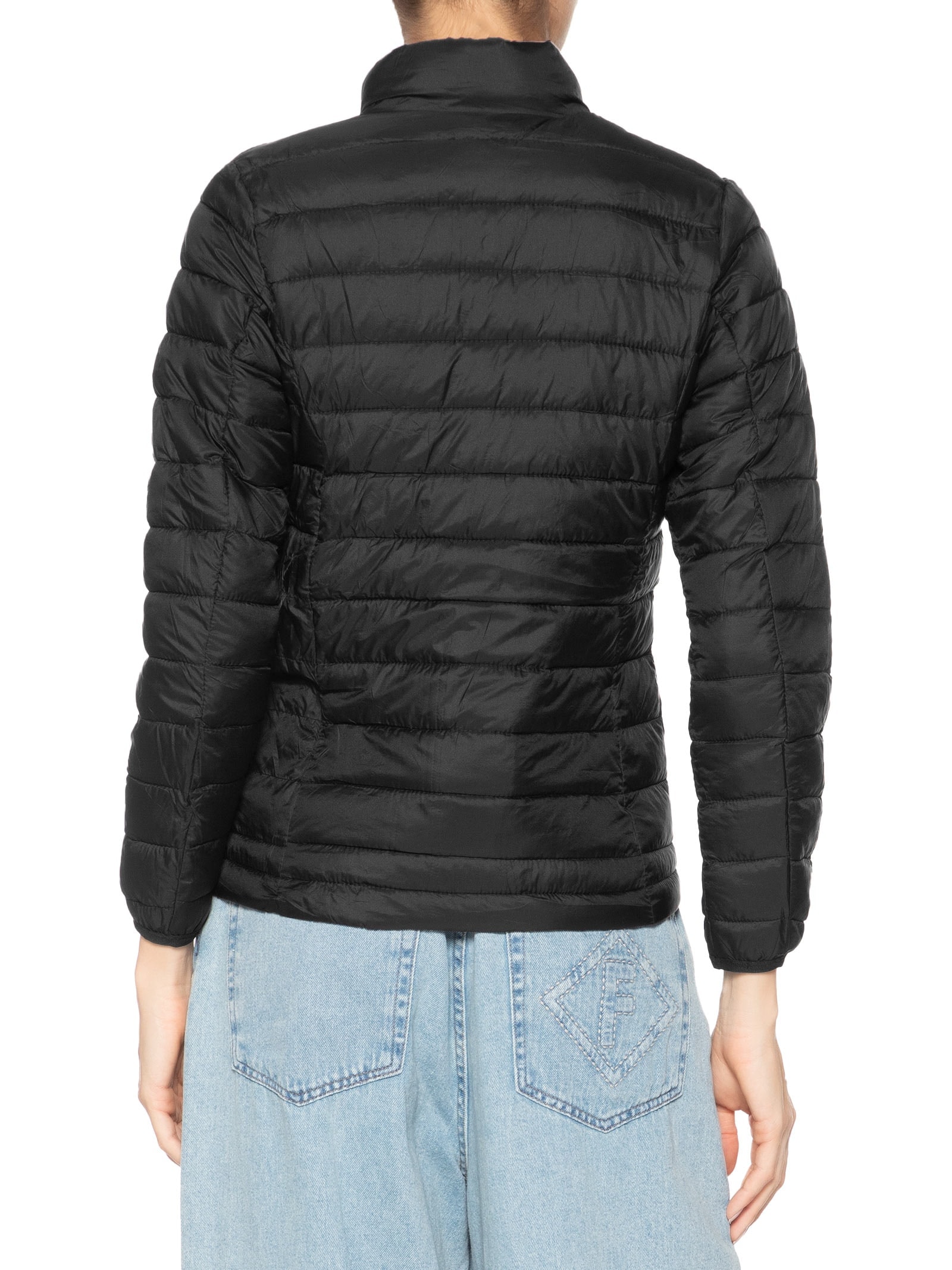 Jaqueta Feminina Dois Em Um Capuz Removível Azul Basiq