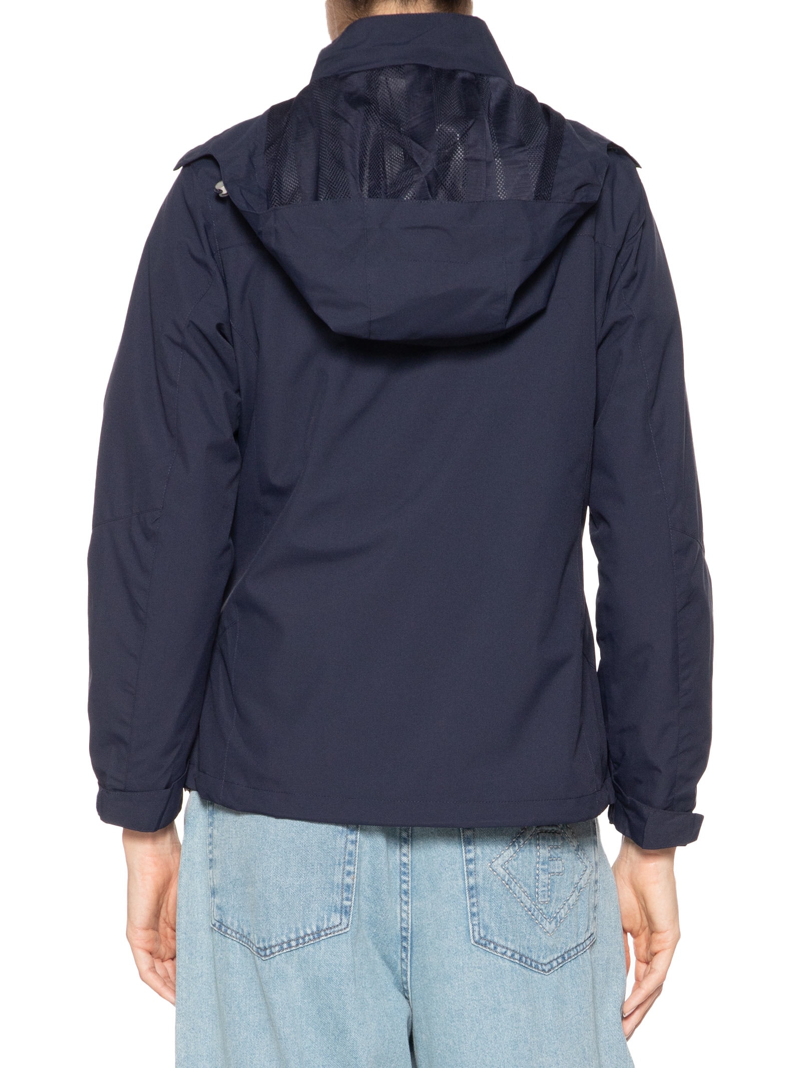 Jaqueta Feminina Dois Em Um Capuz Removível Azul Basiq