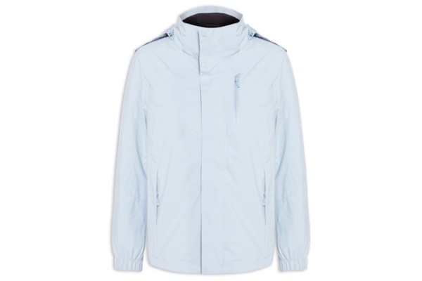 Jaqueta Feminina Dois Em Um Capuz Removível - Azul