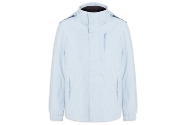 Jaqueta Feminina Dois Em Um Capuz Removível - Azul