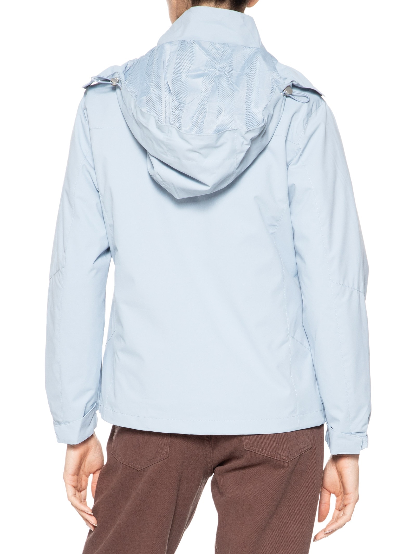 Jaqueta Feminina Dois Em Um Capuz Removível Azul Basiq