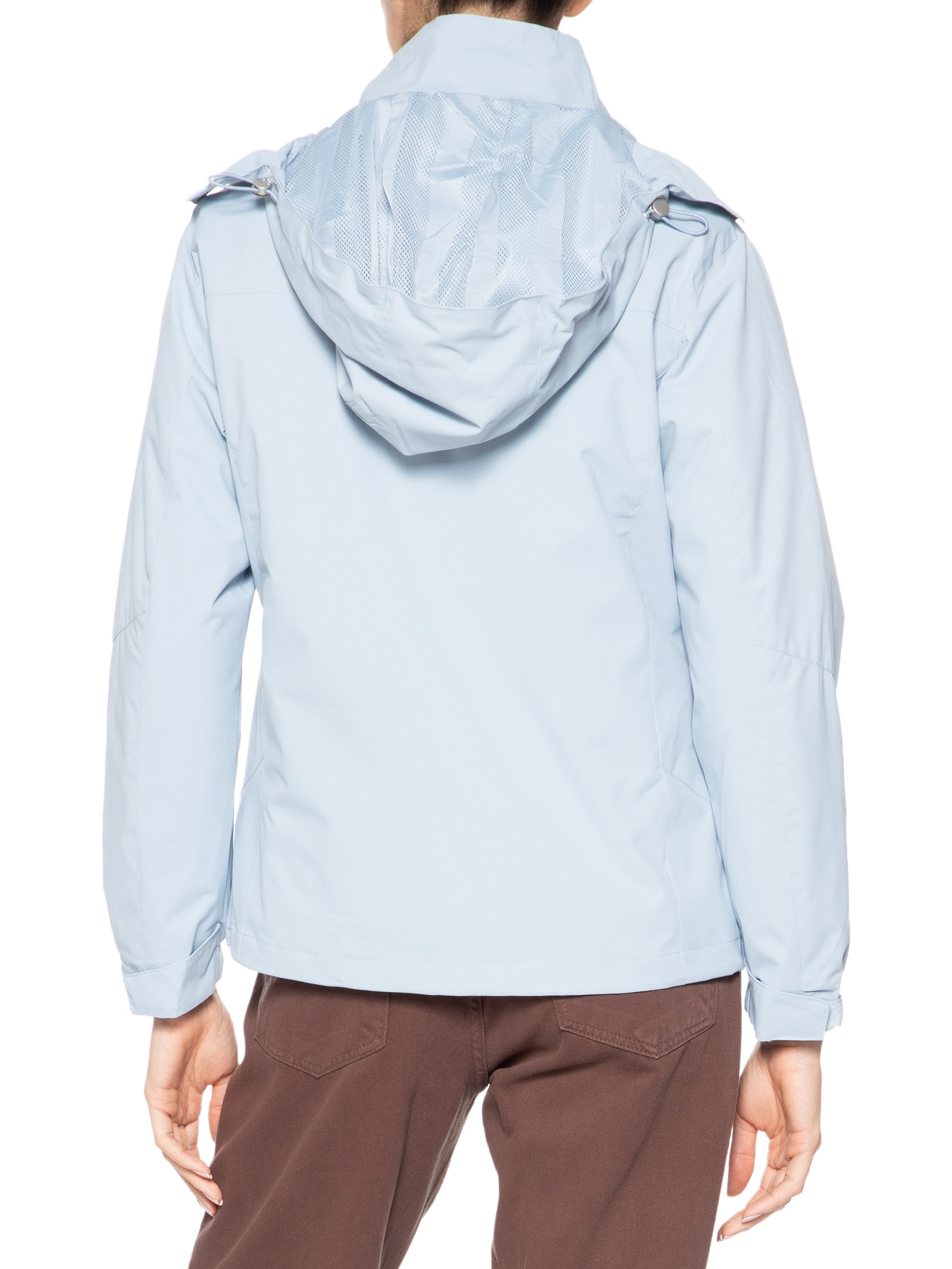 Jaqueta Feminina Dois Em Um Capuz Removível Azul Basiq