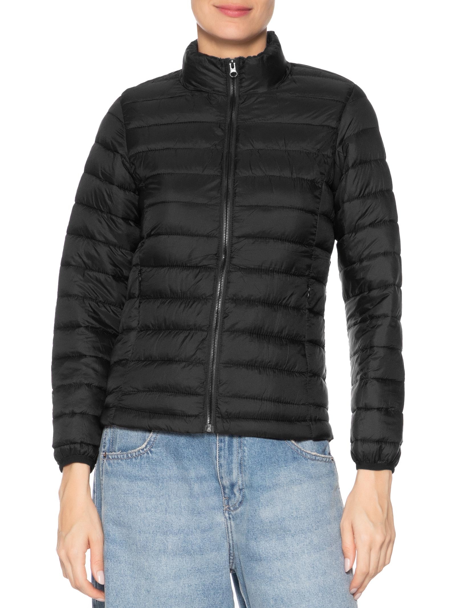 Jaqueta Feminina Dois Em Um Capuz Removível Rosa Basiq