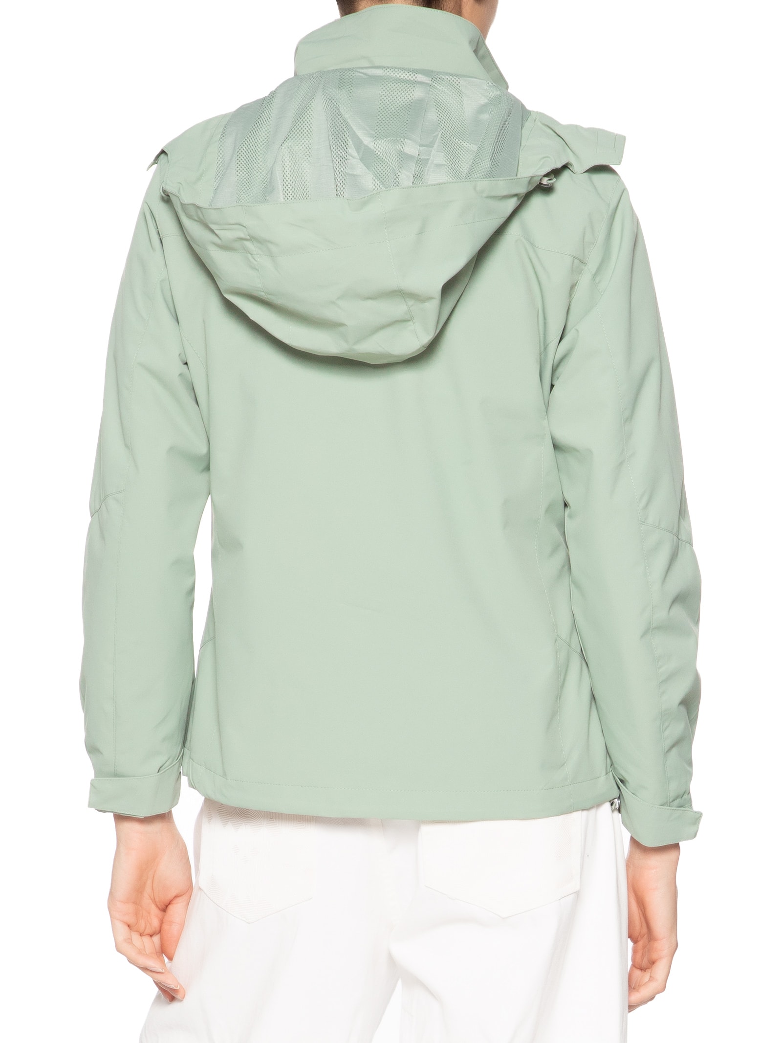 Jaqueta Feminina Dois Em Um Capuz Removível Verde Basiq