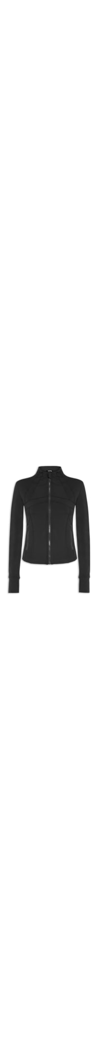 Jaqueta Feminina Esportiva Com Recortes - Preto