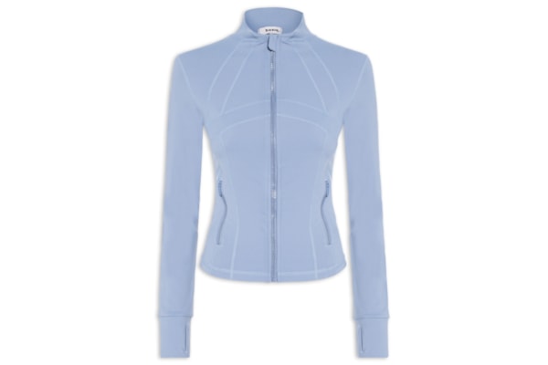 Jaqueta Feminina Esportiva Justa Ao Corpo - Azul