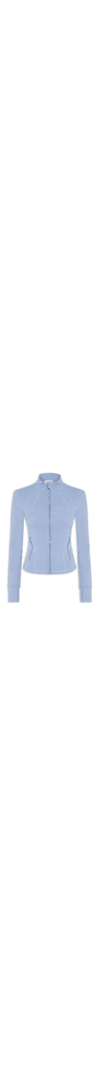 Jaqueta Feminina Esportiva Justa Ao Corpo - Azul