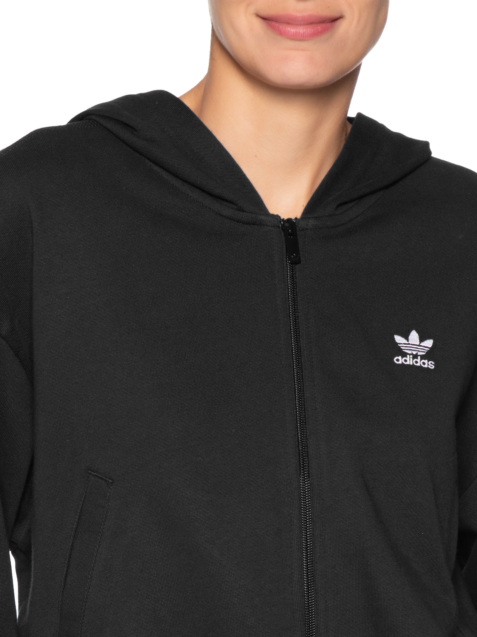 Jaqueta Feminina Essential Ft Hd Preto Adidas Originals