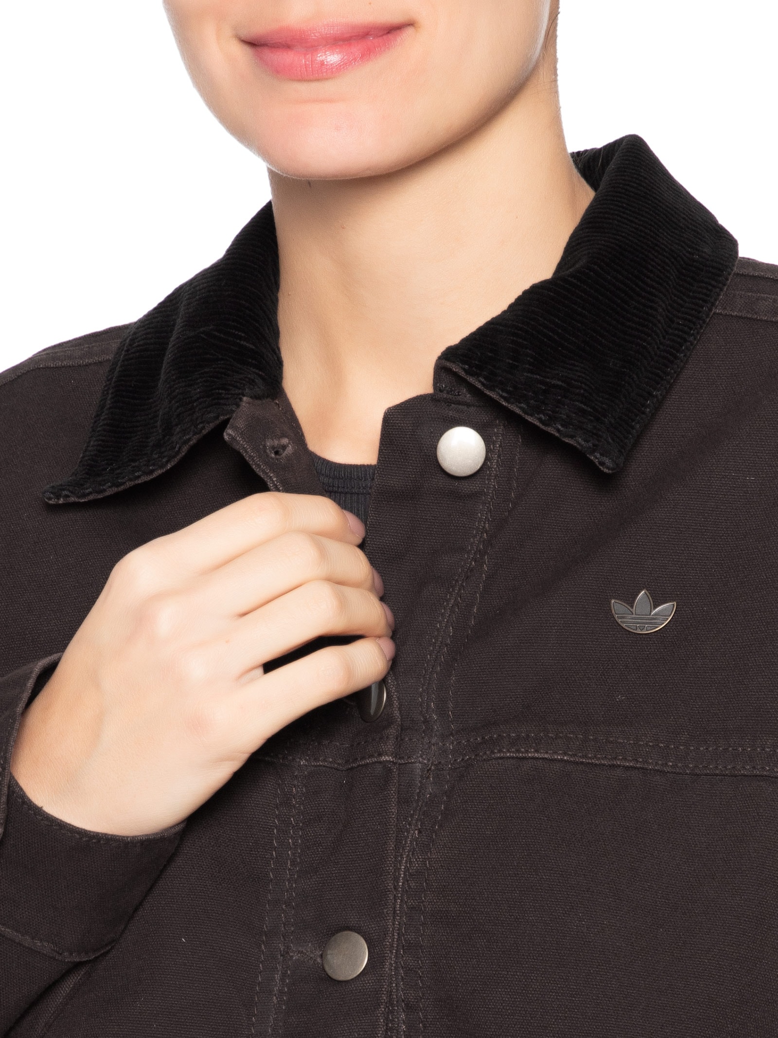 ゆか　0810 Jaqueta Feminina Essential Tp - Marrom - Adidas Originals