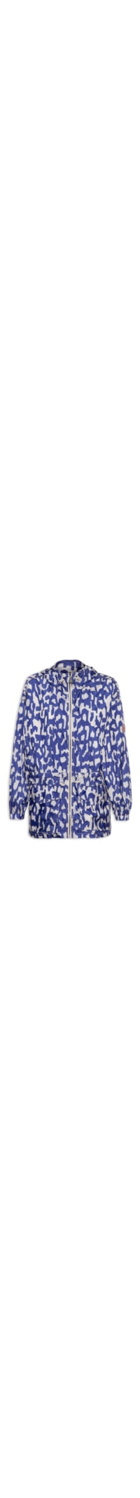 Jaqueta Feminina Estampada Corta Vento - Azul