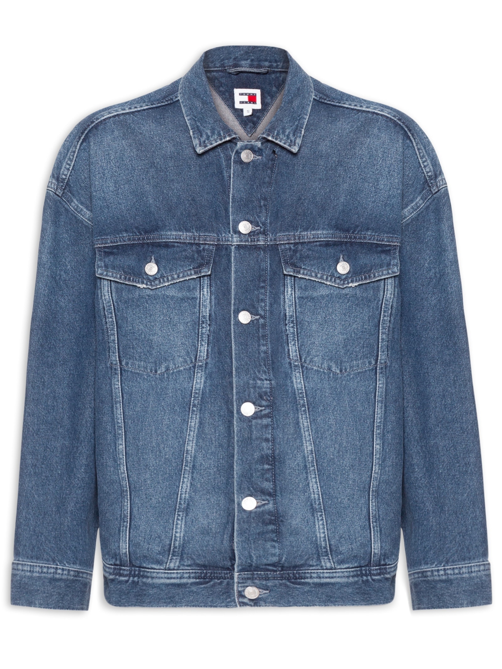 Jaqueta Feminina Faisy Over RWB Azul Tommy Jeans