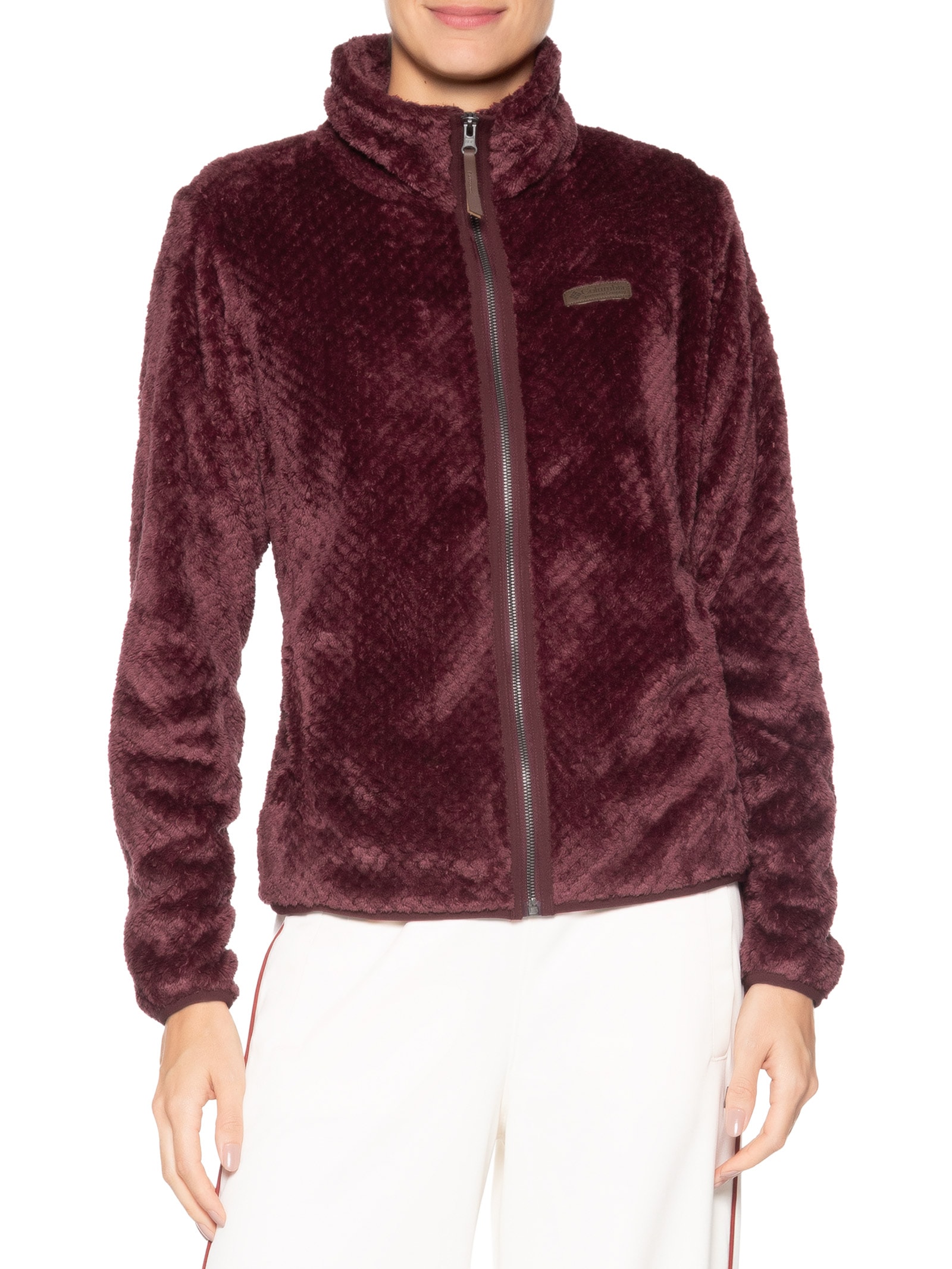 Jaqueta Feminina Fire Side II Sherpa Fz Vermelho Columbia