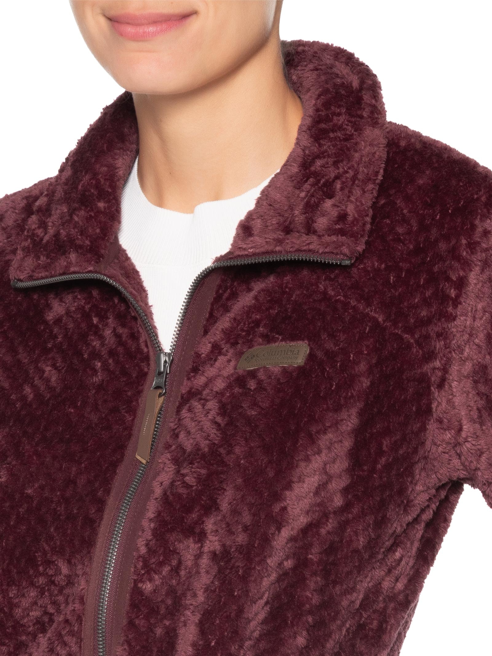 Jaqueta Feminina Fire Side II Sherpa Fz Vermelho Columbia