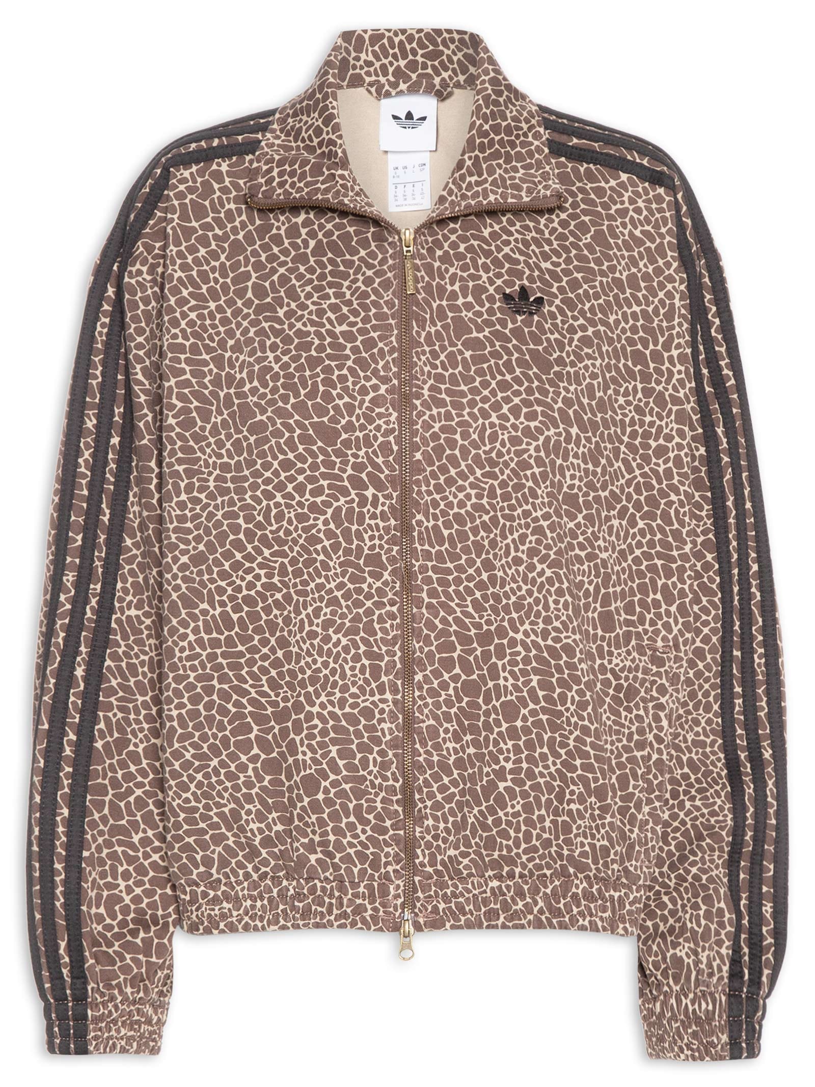 Jaqueta Feminina Firebird Oversized Denim Marrom Adidas Originals