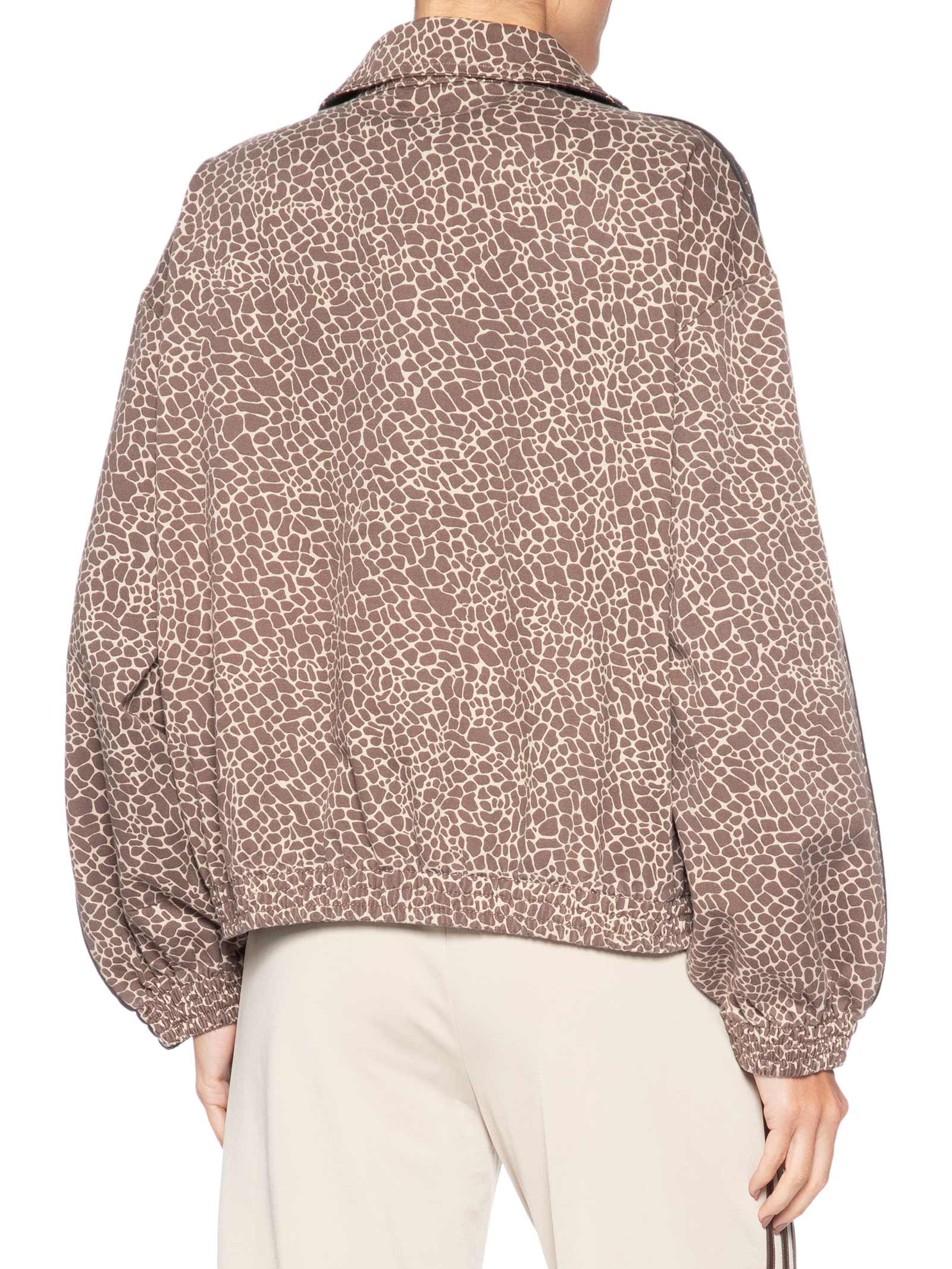 Jaqueta Feminina Firebird Oversized Denim Marrom Adidas Originals