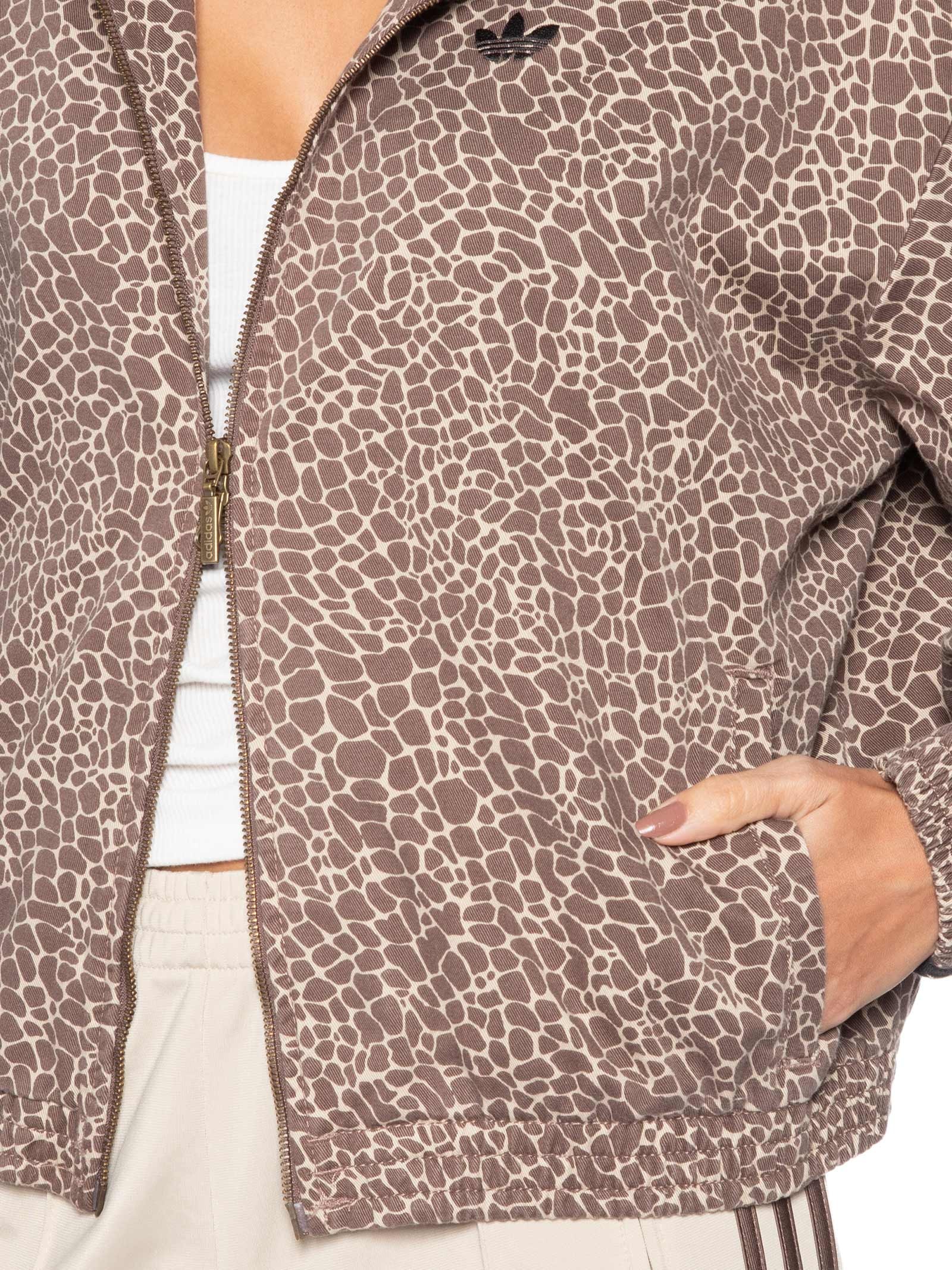 Jaqueta Feminina Firebird Oversized Denim Marrom Adidas Originals