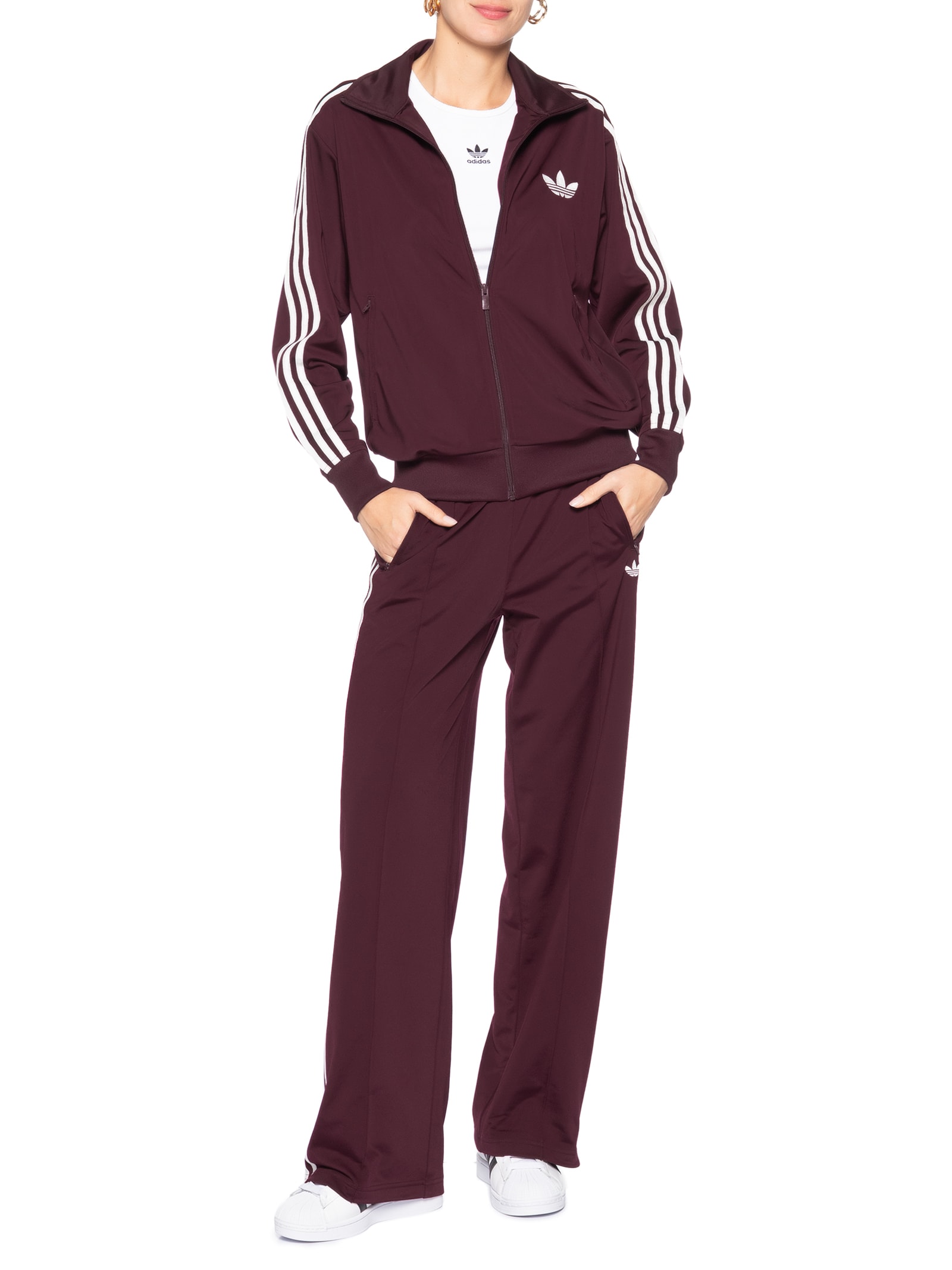 Jaqueta Feminina Firebird Tracktop Vermelho Adidas Originals