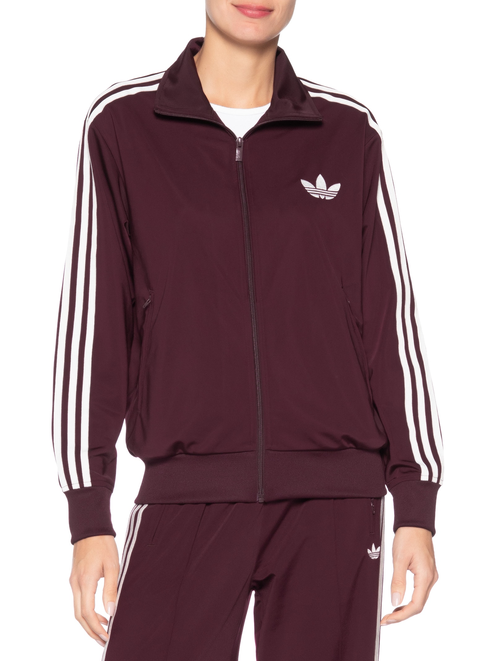 Jaqueta Feminina Firebird Tracktop Vermelho Adidas Originals