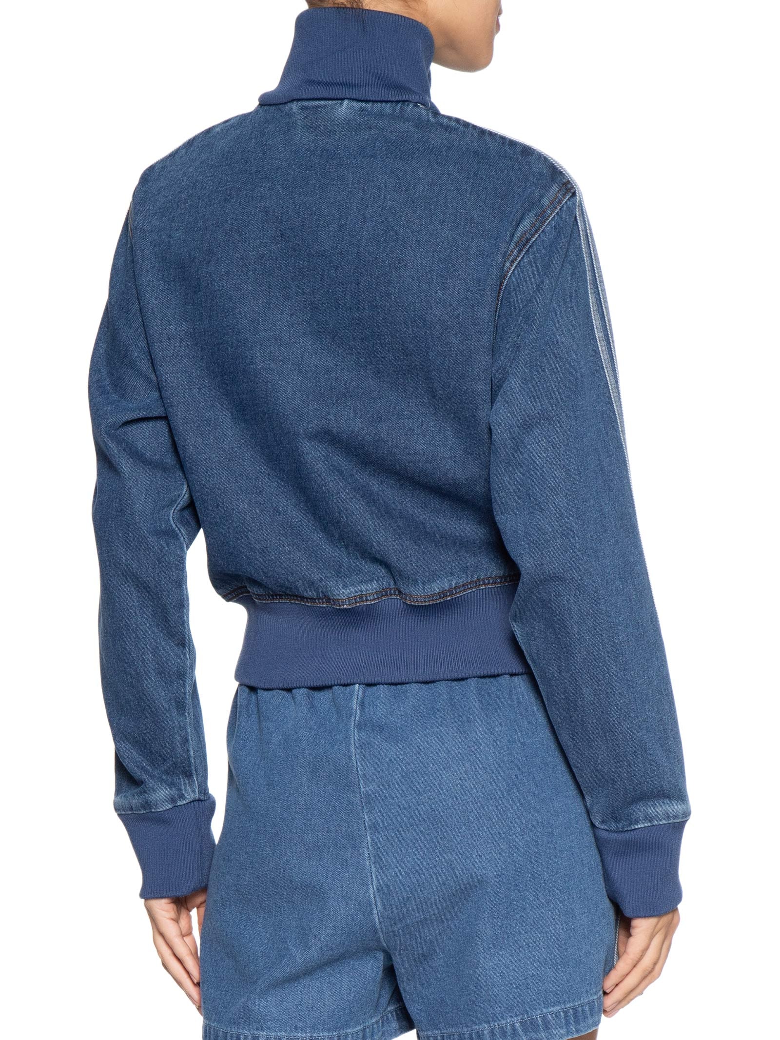 Jaqueta Feminina Firebird TT Denim Azul Adidas Originals