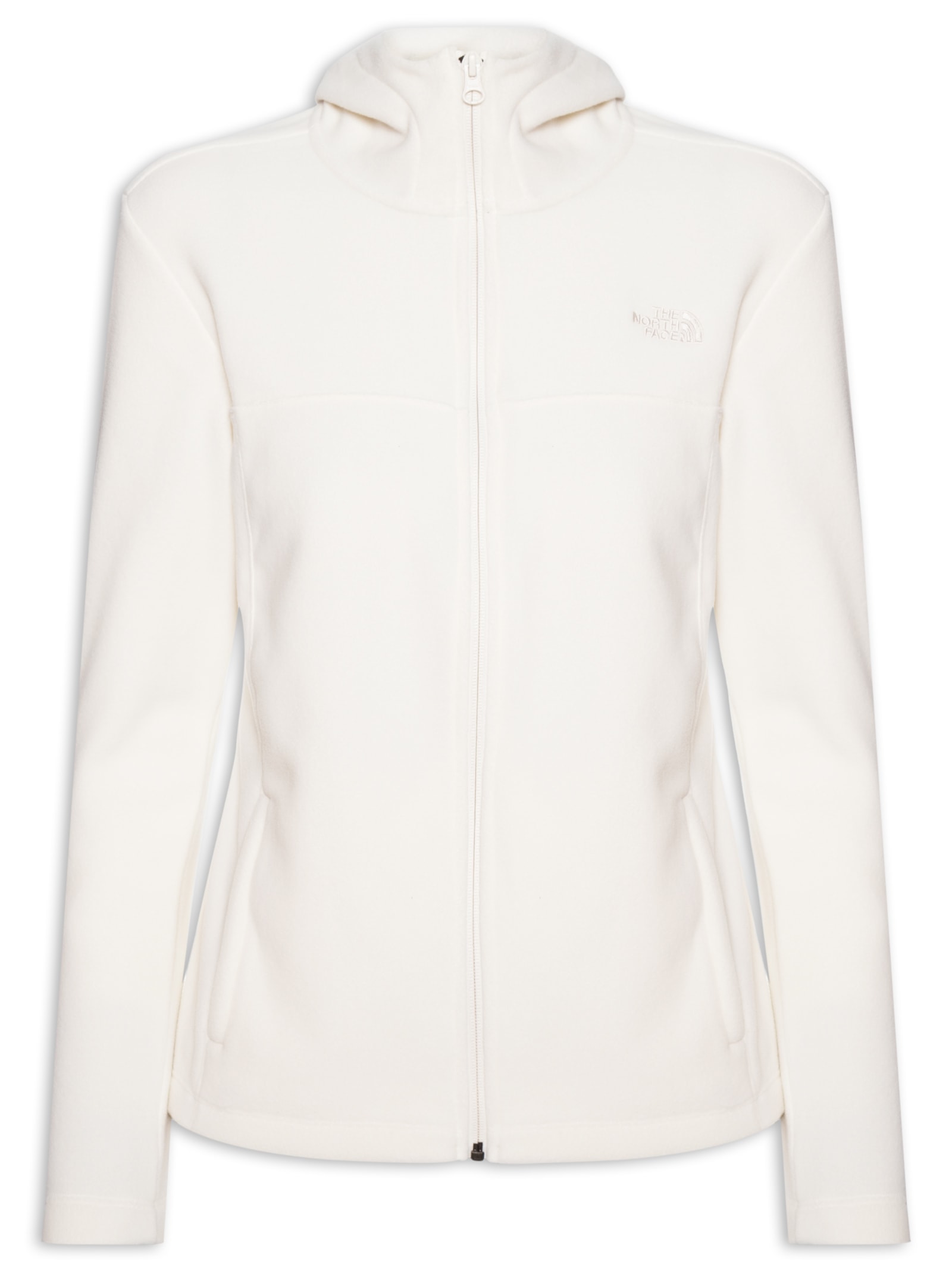 Jaqueta Feminina Glacier Full Zip Hoodie Branco The North Face