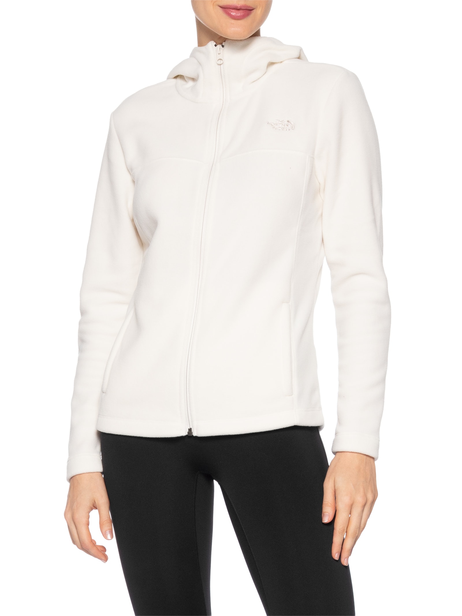 Jaqueta Feminina Glacier Full Zip Hoodie Branco The North Face