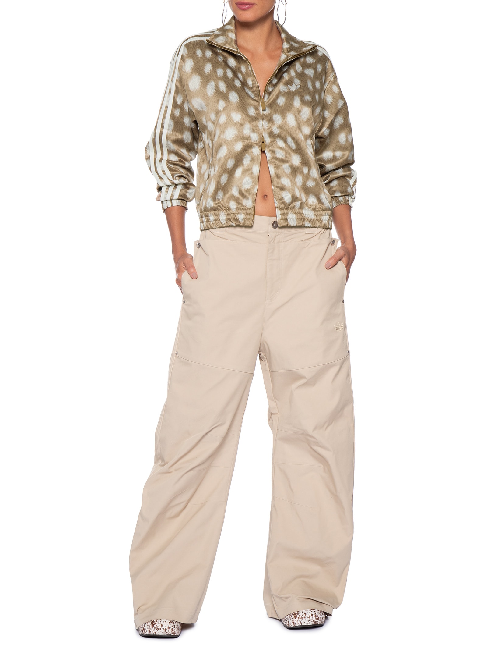 Jaqueta Feminina Gola Animal Animal Print Adidas Originals