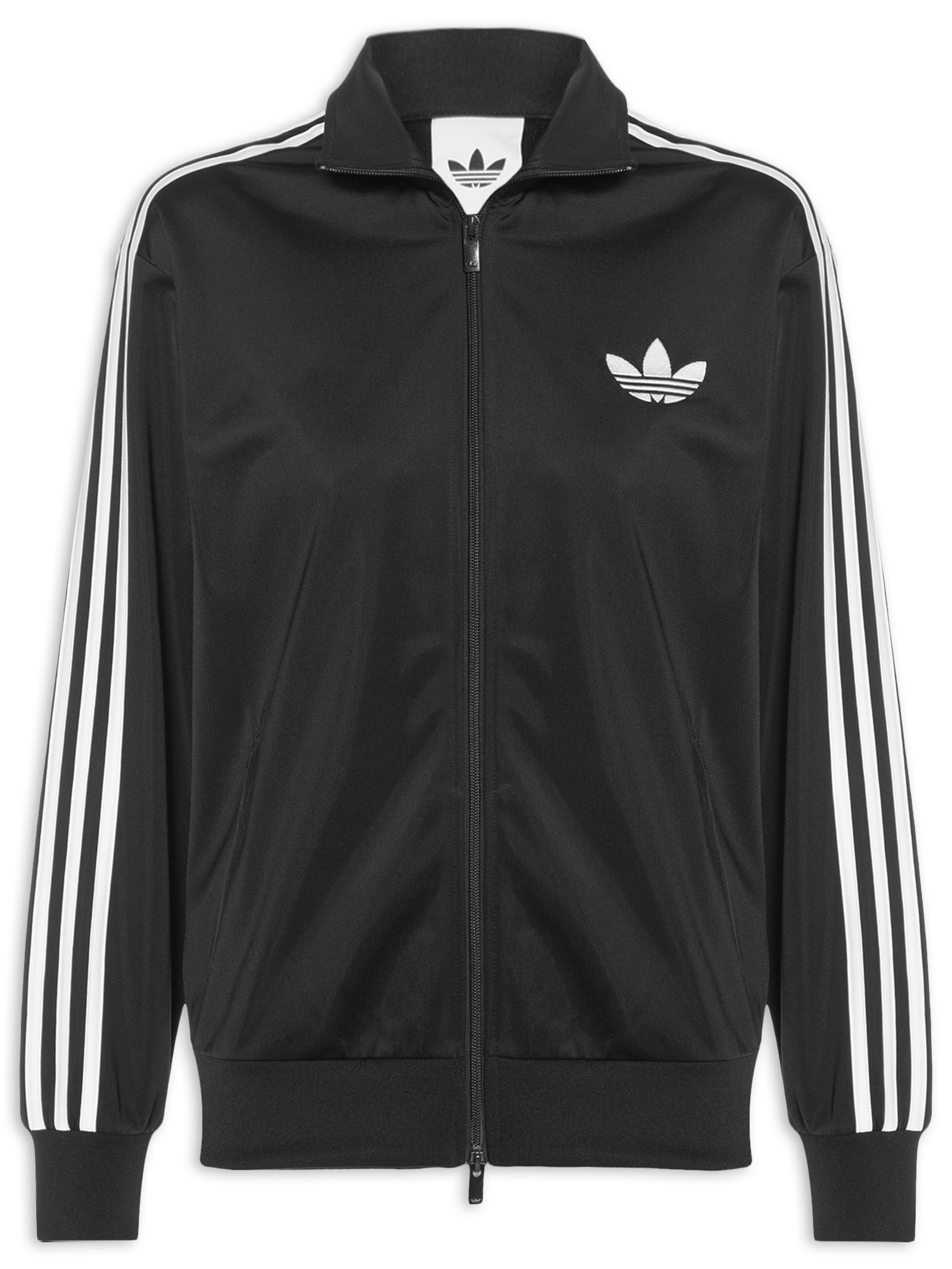 Jaqueta Feminina Gola Big Trefoil Preto Adidas Originals