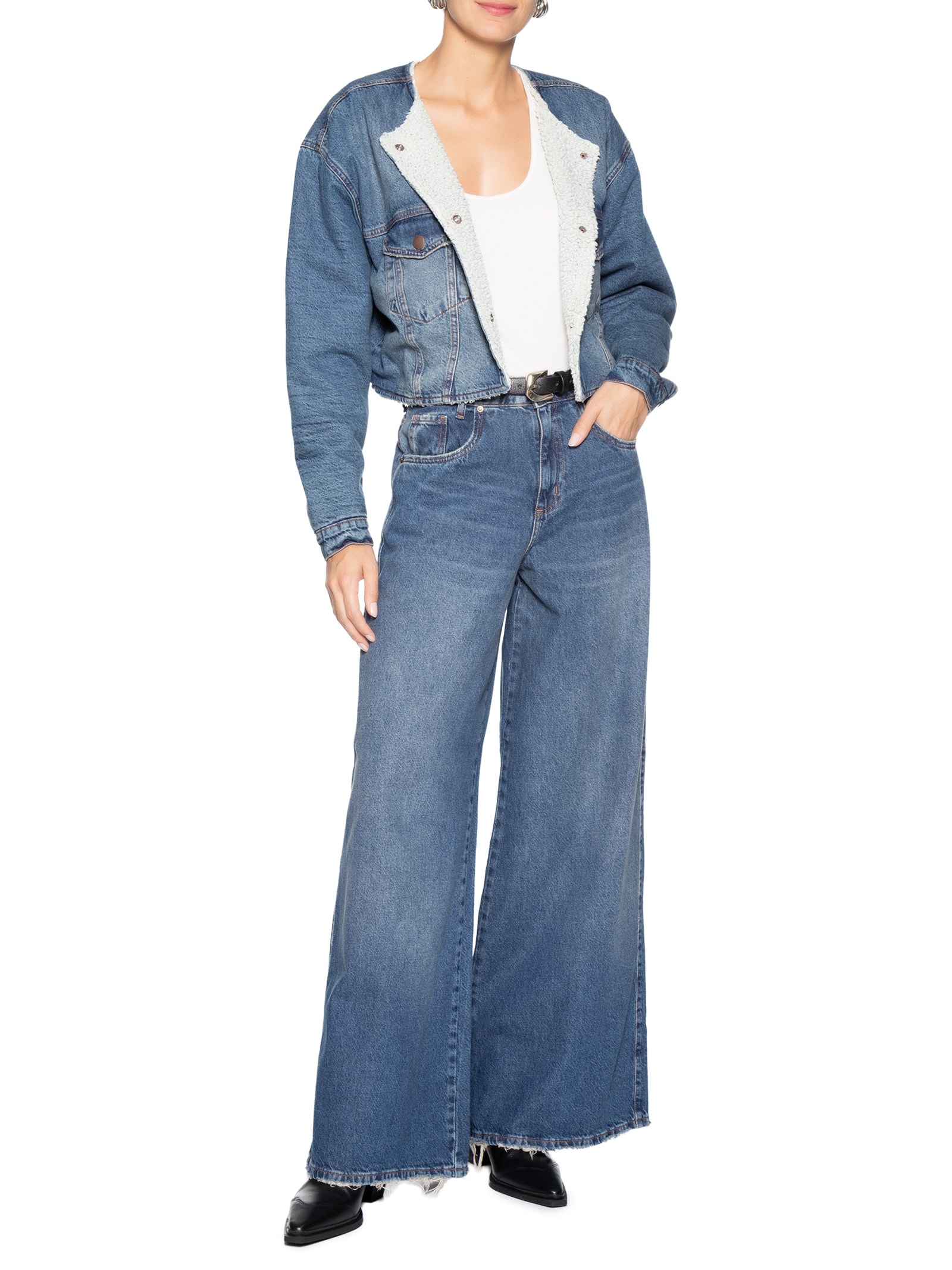 Jaqueta Feminina Jade Azul P7 Jeans