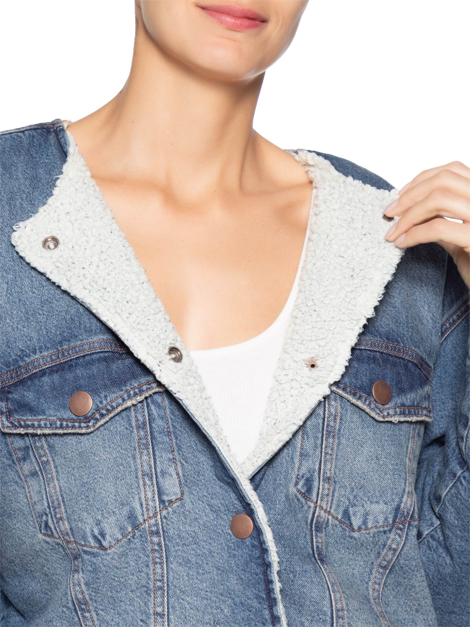 Jaqueta Feminina Jade Azul P7 Jeans