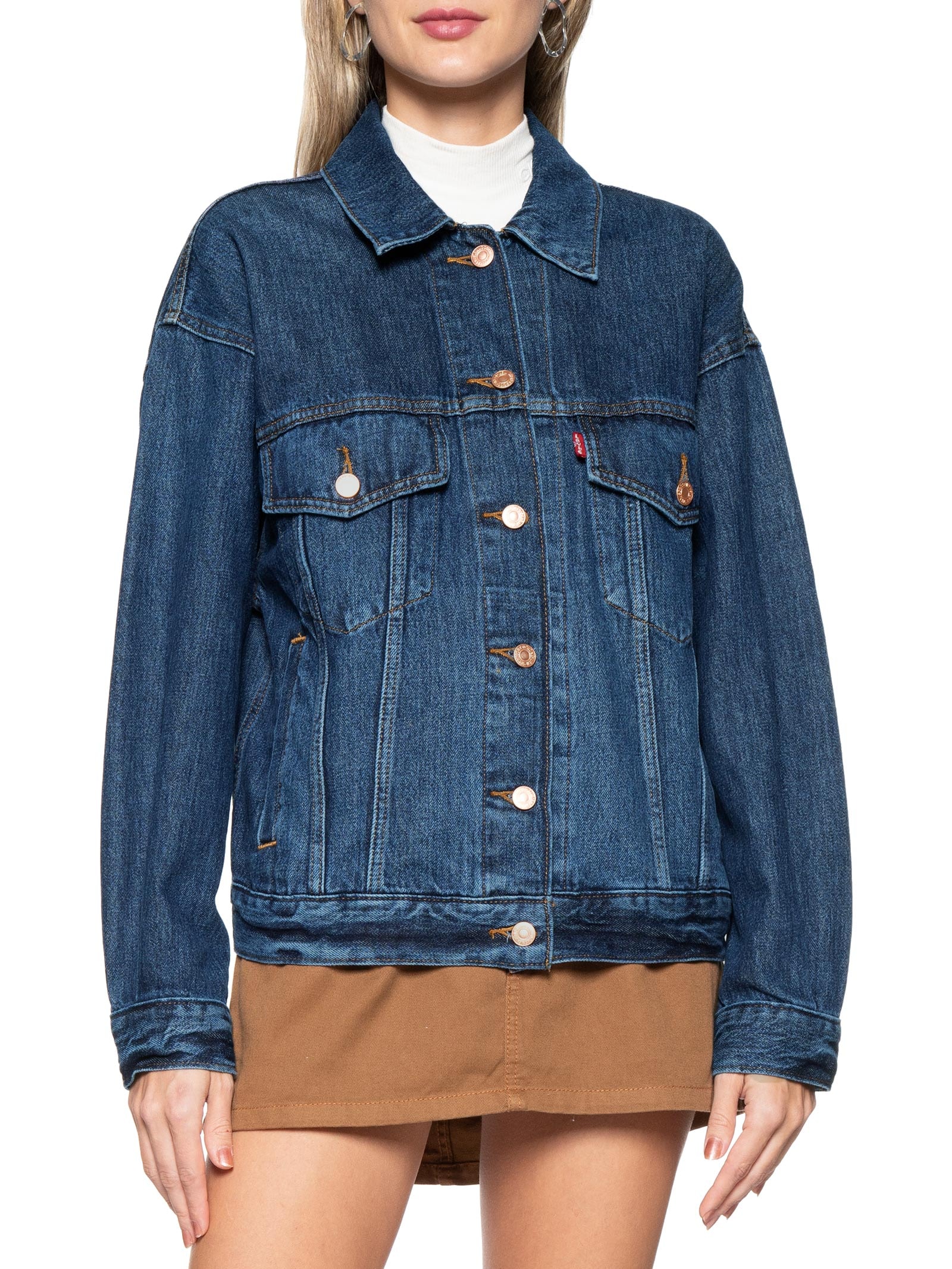 Levis Jaquetinhas Femininas JAQUETA JEANS FEMININA LEVIS TRUCKER