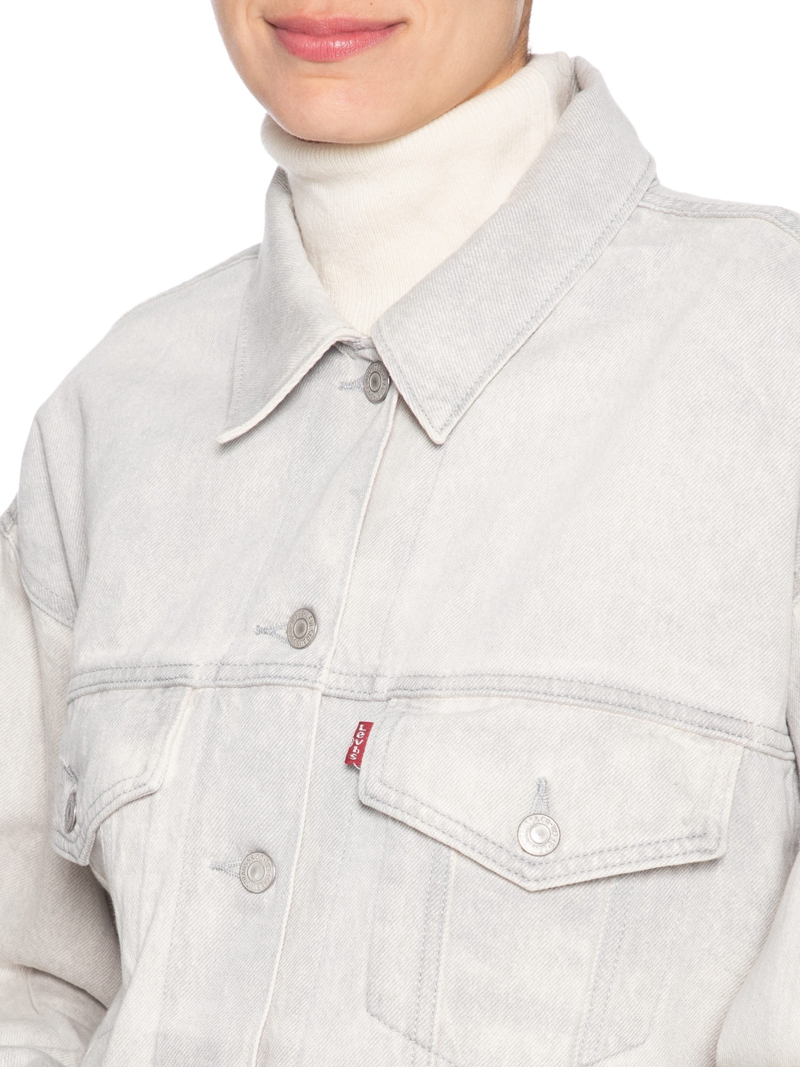 Jaqueta Feminina Jeans 90S Trucker Cinza Levi's