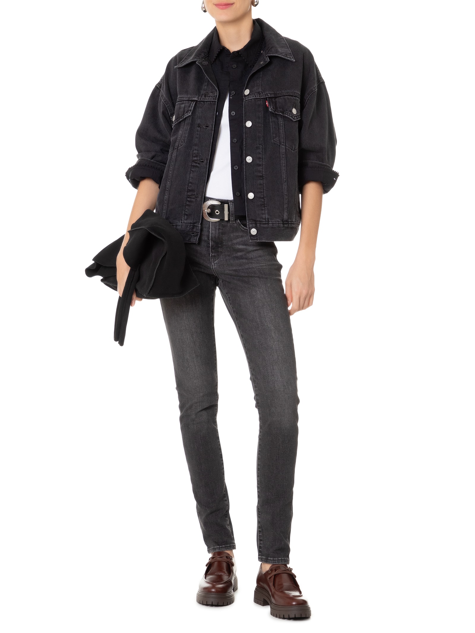 Levi'S - Jaqueta Feminina Jeans 90S Trucker - Preto