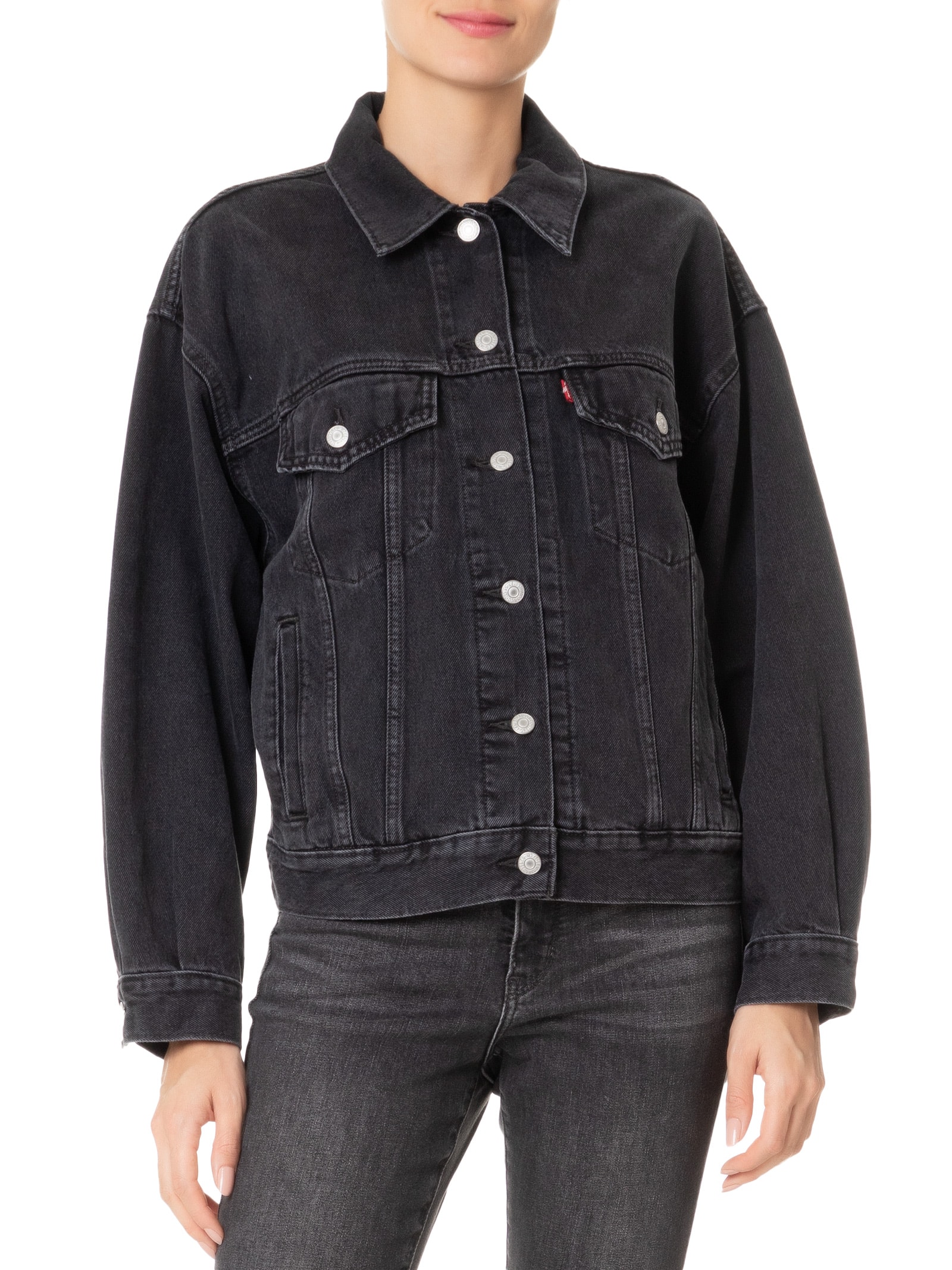 Levi'S - Jaqueta Feminina Jeans 90S Trucker - Preto