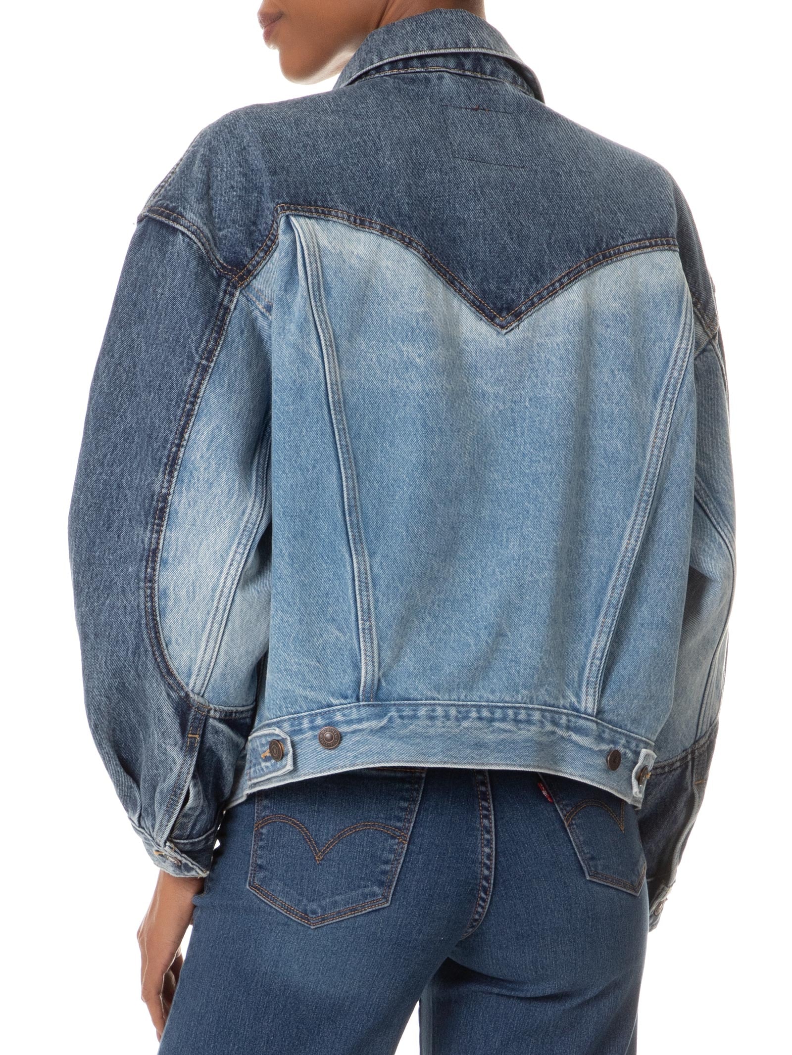 Levi's - Jaqueta Feminina Jeans 90s Western Pieced Trckr - Azul