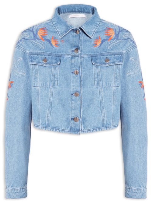 Jaqueta Feminina Jeans – Azul