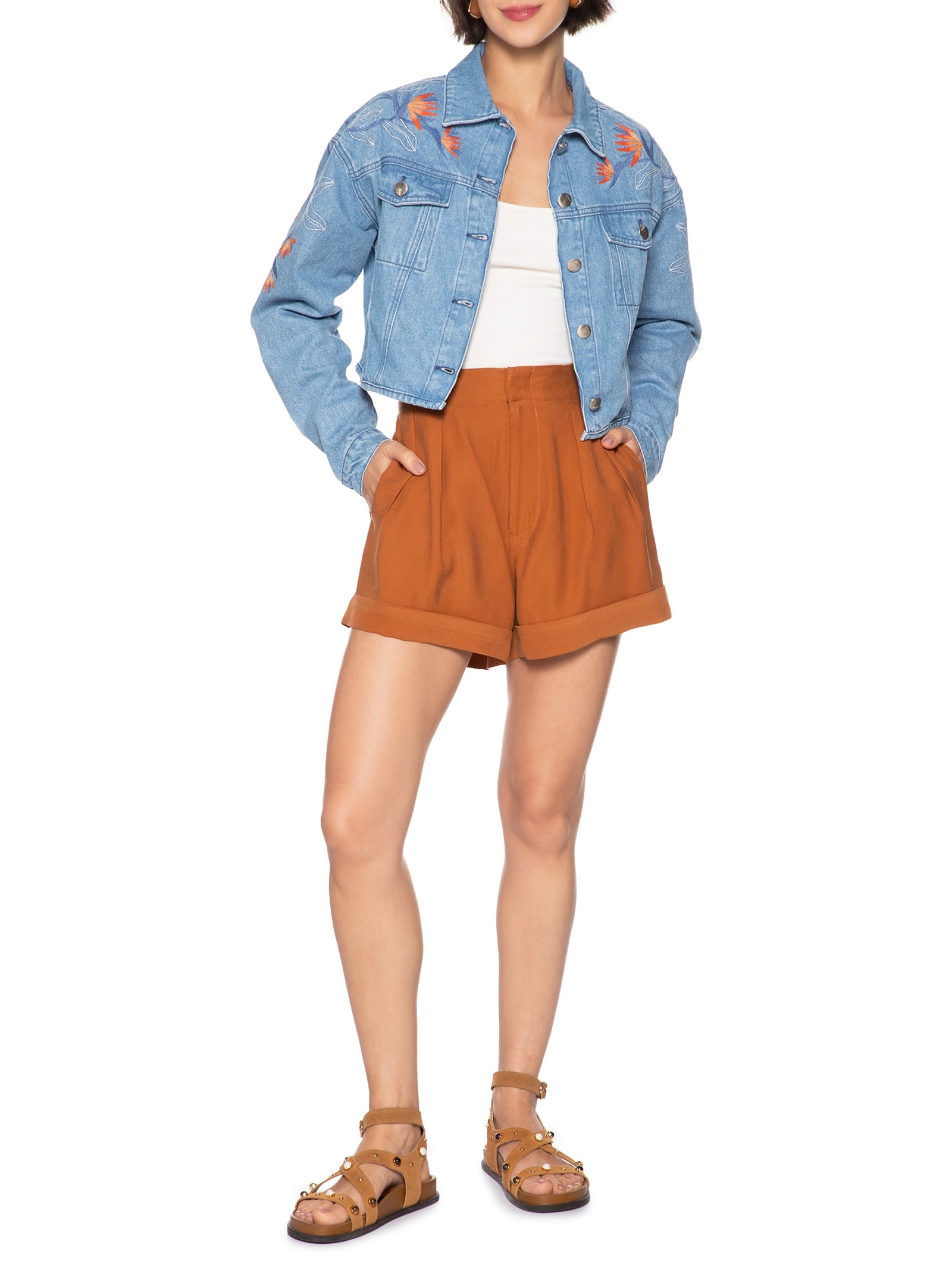 Jaqueta Feminina Jeans Azul Lez A Lez